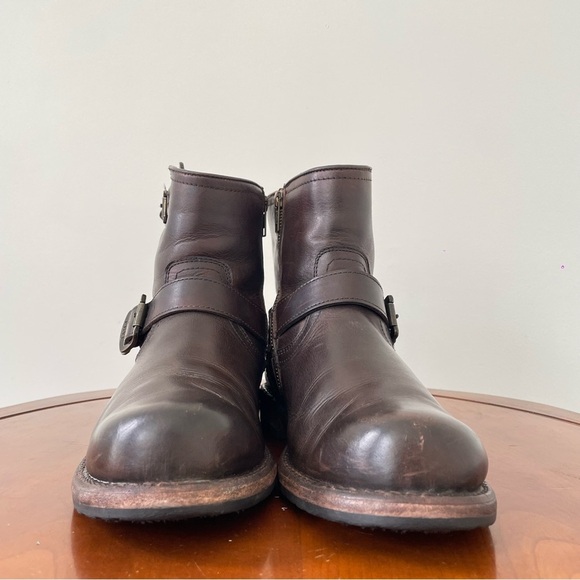 Frye Men’s Smith Short Engineer Moto Riding Boot - Picture 4 of 8